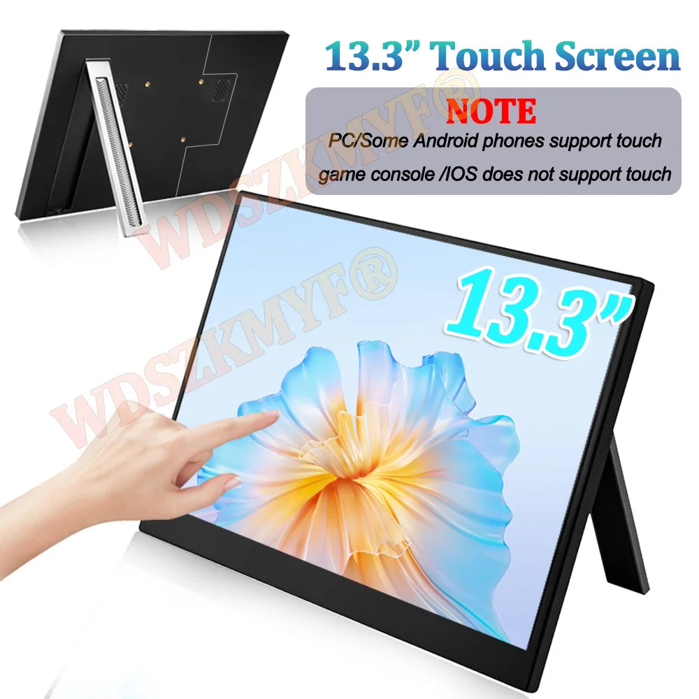 13.3” Portable Touchscreen Monitor (1200P FHD, USB-C)