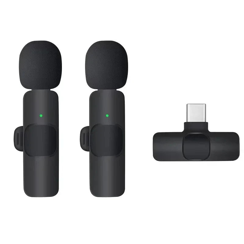 Mini Wireless Lavalier Microphone for iPhone & Type-C Devices