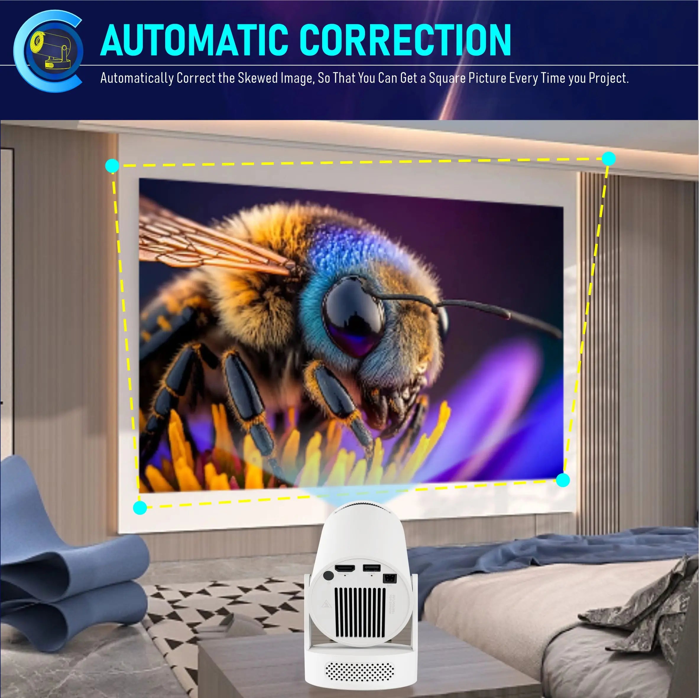 HY300Ultra Smart Projector 4K Android
