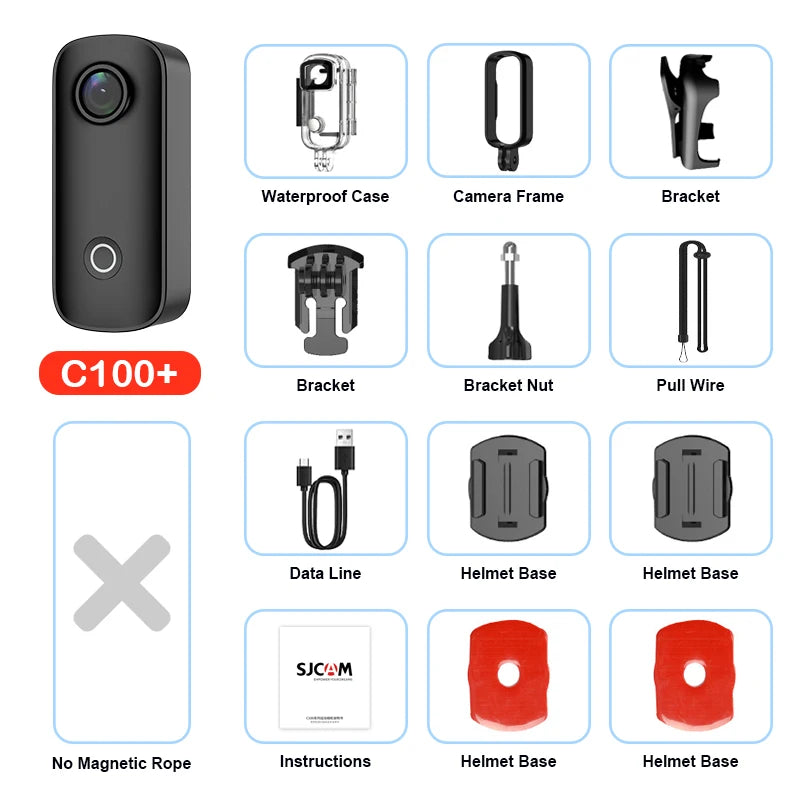 SJCAM Pocket 4K Mini Camera with Waterproof Case