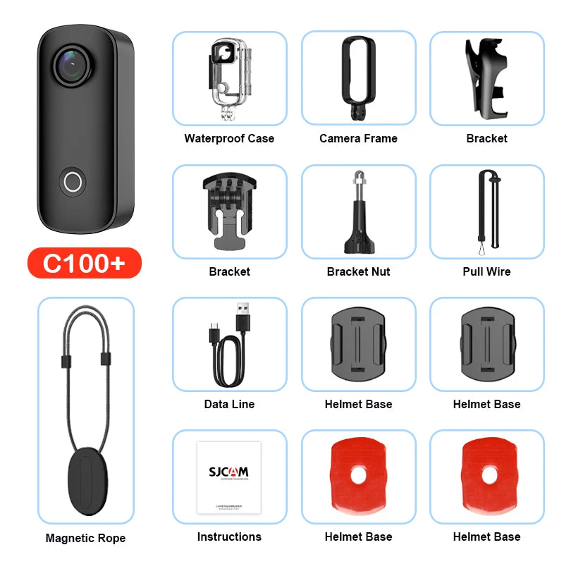 SJCAM Pocket 4K Mini Camera with Waterproof Case