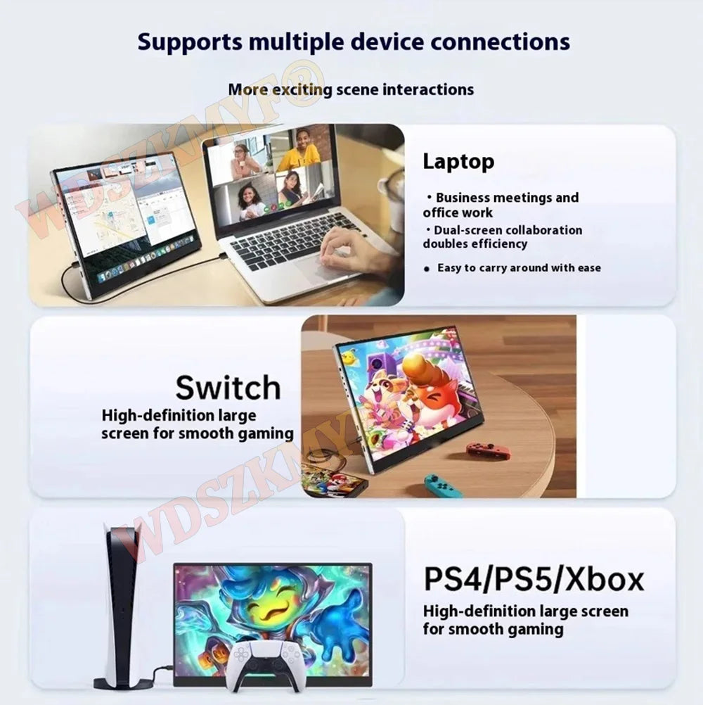 13.3” Portable Touchscreen Monitor (1200P FHD, USB-C)